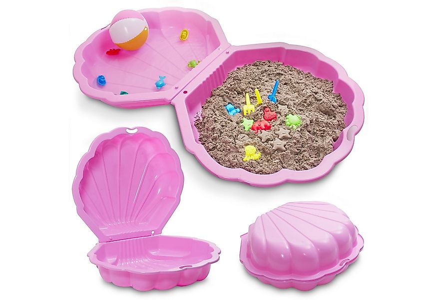 Onbest Sandkasten Muschel Deckel abehmbar, bis 100kg, abgerundete Ecken, ho günstig online kaufen