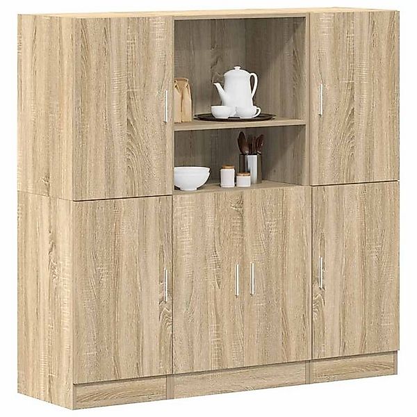 vidaXL Schrankmodule 3-tlg. Küchenschrank-Set Sonoma-Eiche Holzwerkstoff günstig online kaufen
