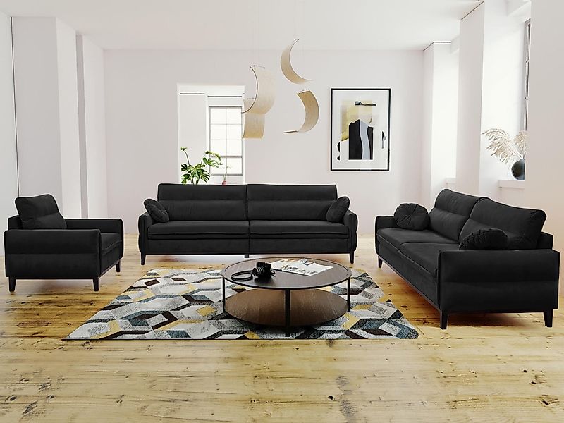 Beautysofa Polstergarnitur Belweder, (Couchgarnitur 321 Möbelset), günstig online kaufen