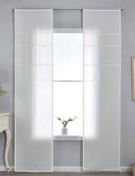 Gardinenbox Schiebegardine (2 St), Paneelwagen, halbtransparent, günstig online kaufen