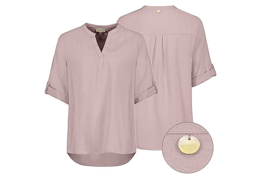 Eight2Nine Hemdbluse Eight2nine Damen Leinen Bluse atmungsaktiv Kurzarmblus günstig online kaufen