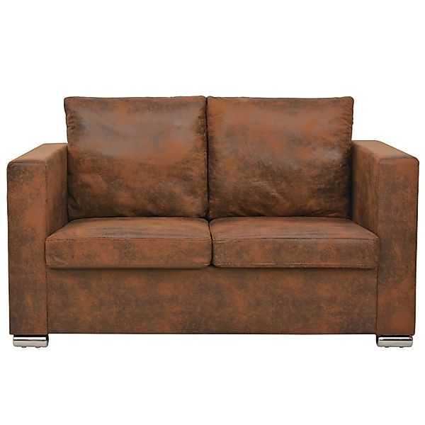 vidaXL 2-Sitzer Sofa 137 x 73 x 82 cm Künstliches Wildleder günstig online kaufen