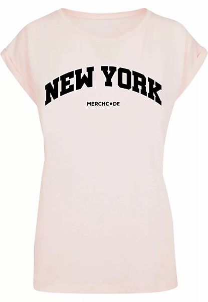 Merchcode T-Shirt "Merchcode Damen Ladies New York Wording - T-Shirt" günstig online kaufen