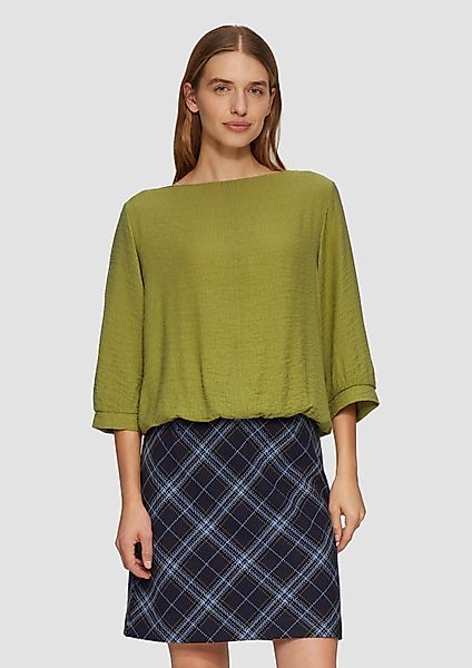 s.Oliver 3/4-Arm-Shirt T-Shirt Fabricmix-Shirt im Relaxed günstig online kaufen