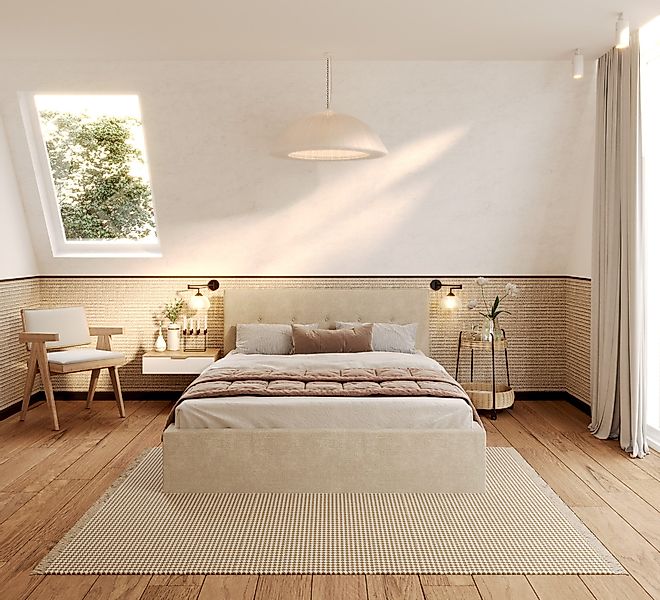 FDM Polsterbett Bettrahmen Bettgestell 90x200, 120x200, günstig online kaufen