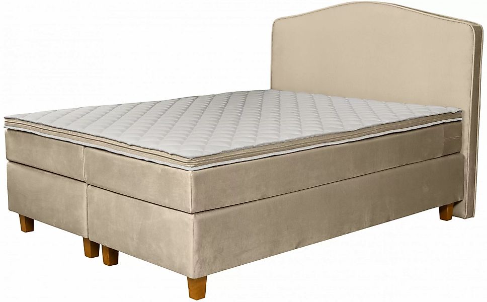 INOSIGN Boxspringbett "Jalma", Füße aus massiver Birke ; Inkl. Topper günstig online kaufen