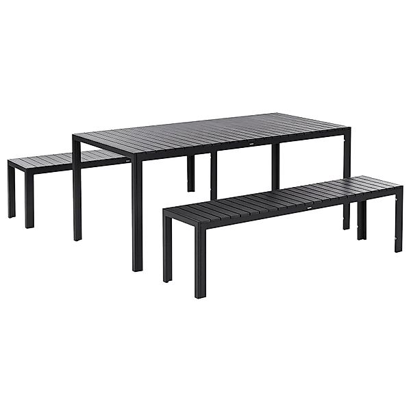Beliani Gartentisch Set NARDO Schwarz günstig online kaufen