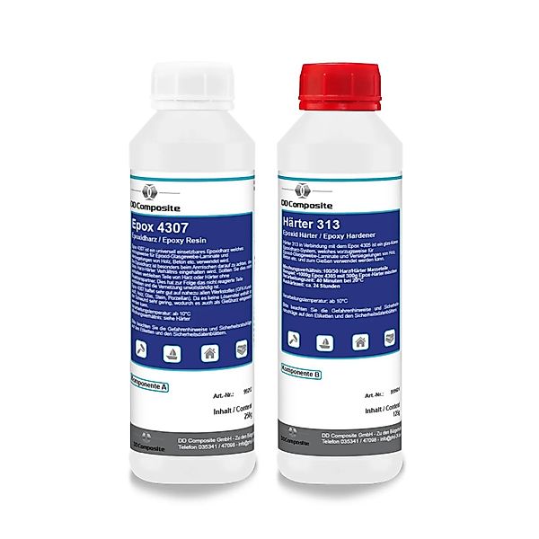 DD Composite Epoxidharz 250g Epox 4307 + 125g Härter 313 günstig online kaufen