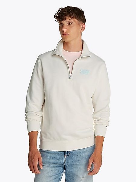 Tommy Jeans Sweatshirt TJM REG BUBBLE QRTR ZIP FRNT/BCK mit großem Rückenpr günstig online kaufen