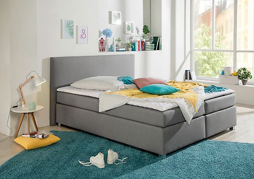 INOSIGN Boxspringbett "Eliana", inkl. Topper, in 4 Breiten, 3 Matratzenarte günstig online kaufen