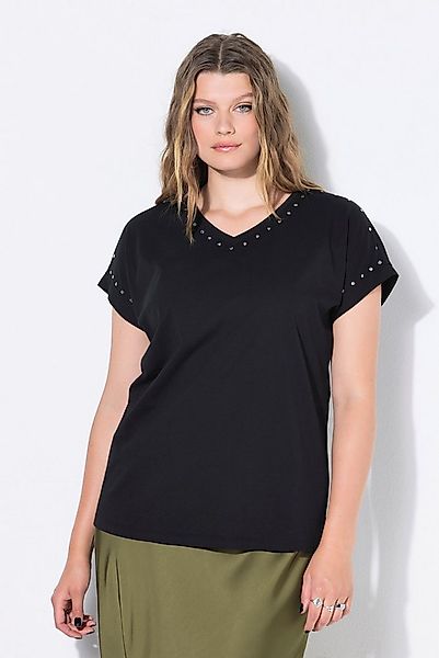 Studio Untold T-Shirt T-Shirt oversized Nieten acid washed günstig online kaufen