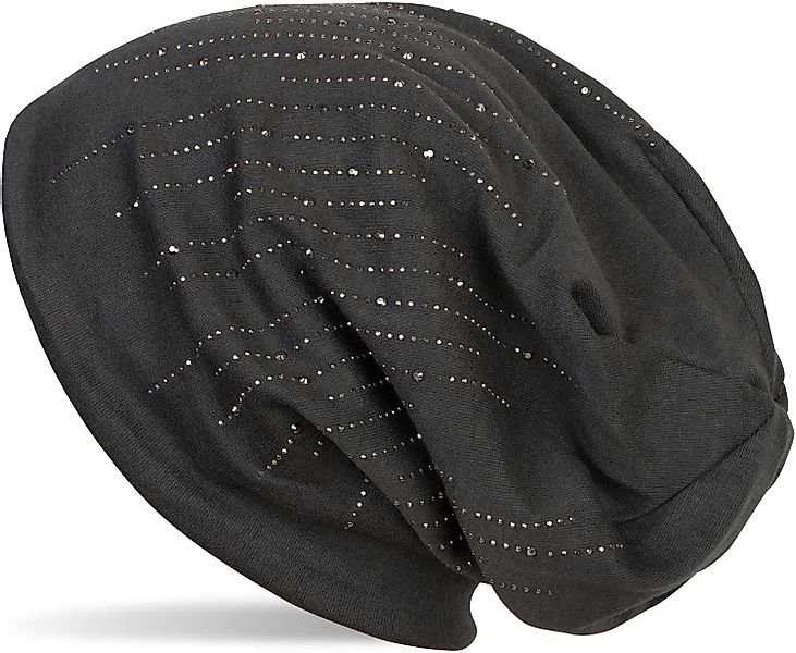 styleBREAKER Beanie Beanie mit Strass Streifen günstig online kaufen