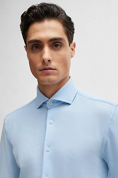 BOSS Hal Hemd Jersey Hellblau - Größe 39 günstig online kaufen