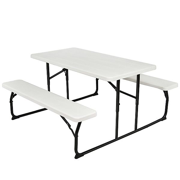 COSTWAY Bierzeltgarnitur, 136 cm Campingtisch mit günstig online kaufen