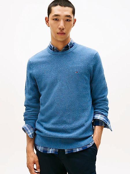 Tommy Hilfiger Rundhalspullover "ESSENTIAL STRUCTURE CREW NECK mit Struktur günstig online kaufen