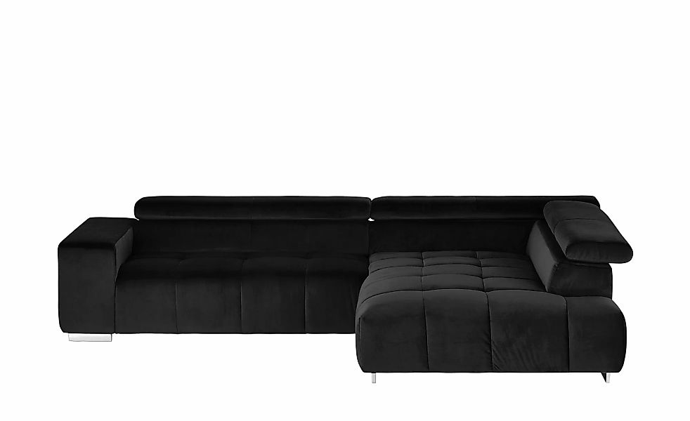 uno Ecksofa aus Samt  Origo ¦ schwarz ¦ Maße (cm): B: 308 H: 70 T: 225.0 Po günstig online kaufen