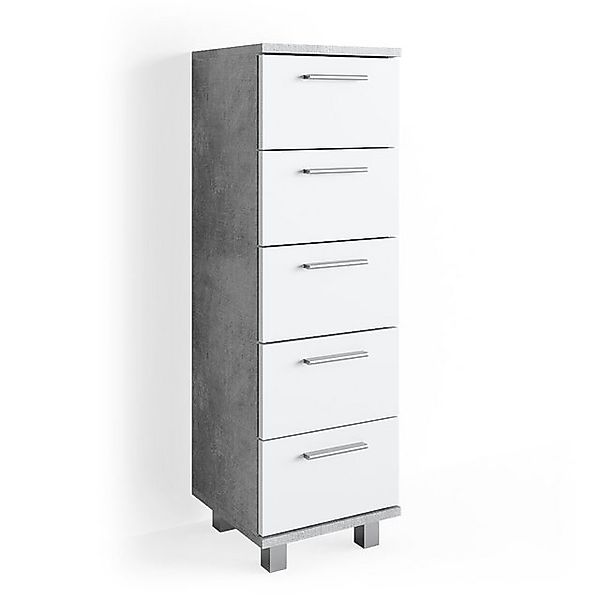 Vicco Badschrank Ilias Beton 30 x 95 cm günstig online kaufen