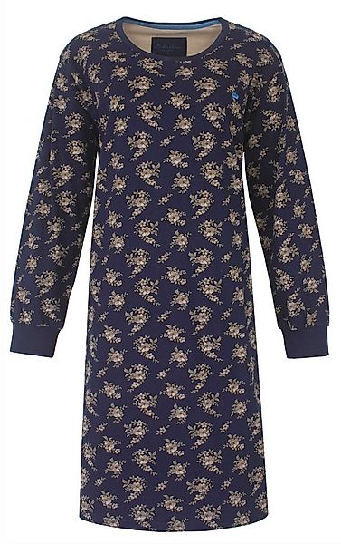 Medaillon Nachthemd Damen Schlafshirt mit langem Arm (1-tlg) Blumen allover günstig online kaufen