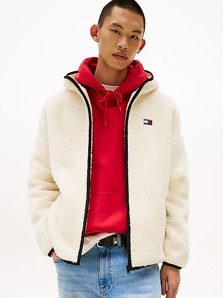 Tommy Jeans Plüschjacke TJM REG BADGE TEDDY ZIP TRU EXT Freizeitjacke, Über günstig online kaufen