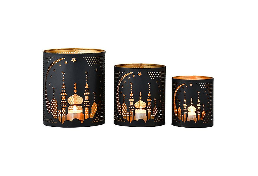 Marrakesch Orient & Mediterran Interior Teelichthalter 3er Set muslimische günstig online kaufen