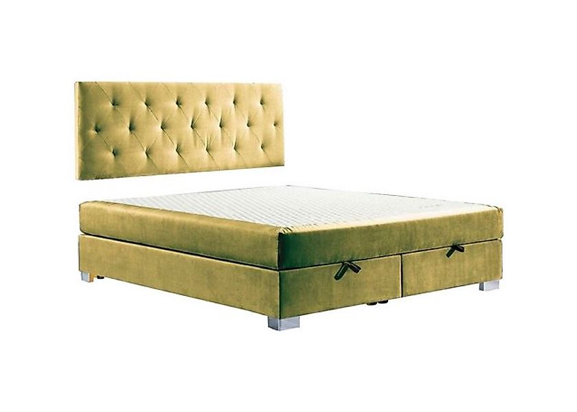 JVmoebel Bett Boxspring Betten Doppel Schlafzimmer Möbel Stoff 140 160 x 20 günstig online kaufen