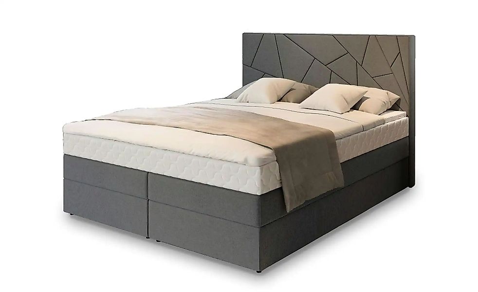 MASSENO Boxbett mit Bettkasten Trani ¦ grau ¦ Maße (cm): B: 140 H: 115 Bett günstig online kaufen