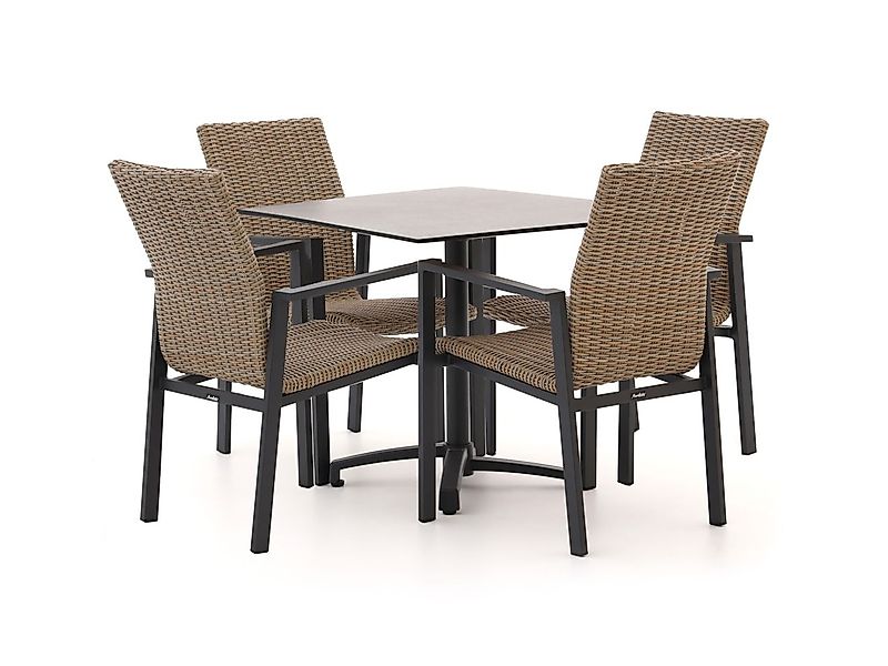 Manifesto Villongo/Canzo 80 cm Gartenmöbel-Set 5-teilig Stapelbar inklapbaa günstig online kaufen