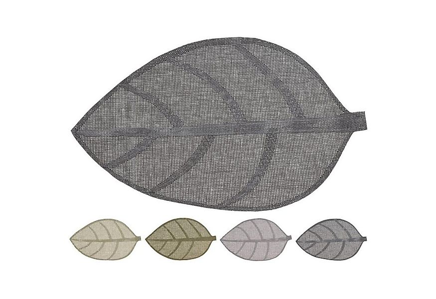 BURI Platzset Platzset ca.50x33cm blattförmig Tischdeckchen Matte Unterlage günstig online kaufen