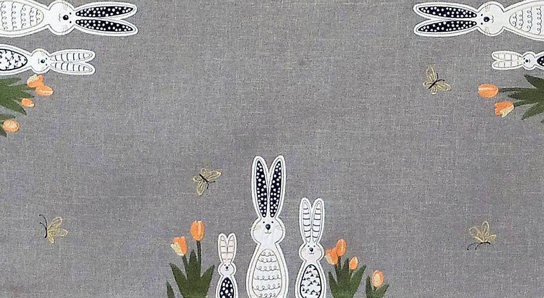 texpot Tischdecke Tischläufer Stickerei Osterhasen Ostern günstig online kaufen