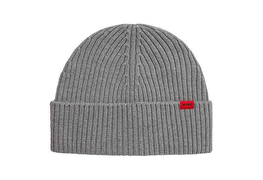 HUGO Strickmütze Xola mit Logofähnchen günstig online kaufen
