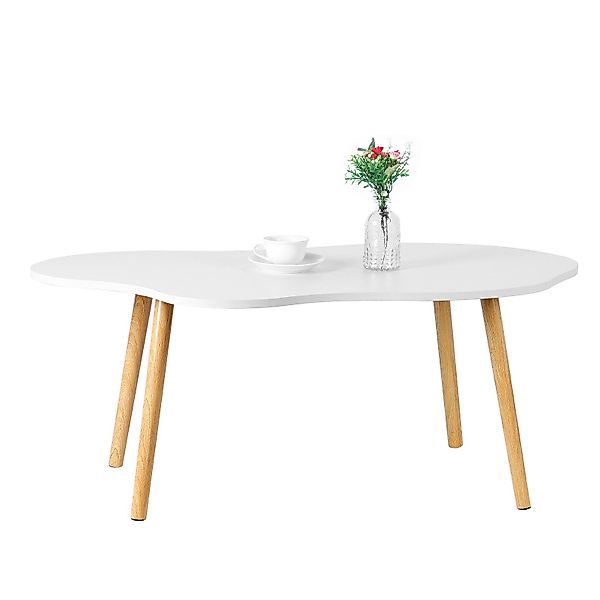 Rutaqian Beistelltisch Couchtisch mit Wolkenform 100x50x41cm, günstig online kaufen