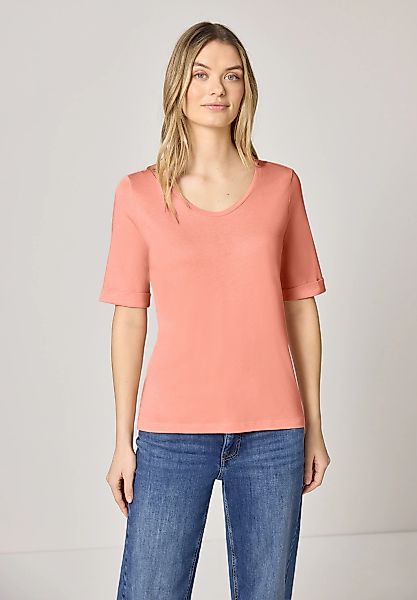 STREET ONE T-Shirt mit V-Ausschnitt günstig online kaufen