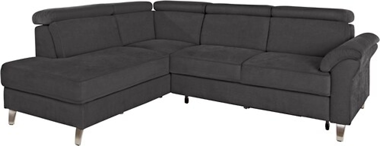 sit&more Ecksofa »Arngast L-Form« inklusive Kopfteilverstellung und Federke günstig online kaufen