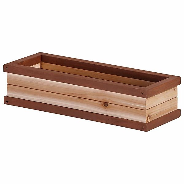 AXI Blumenkasten braun Holz B/H/L: ca. 19x12x54 cm günstig online kaufen