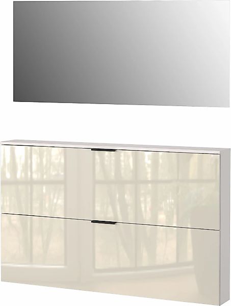 GERMANIA Garderoben-Set "Valega", (2 St.), inkl. Schuhschrank mit Glasfront günstig online kaufen