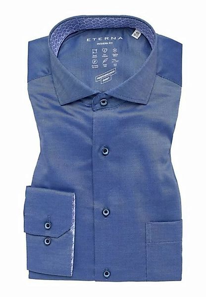 Eterna Blusenshirt Hemd 4102 X14V, blau günstig online kaufen