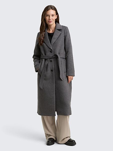 TOM TAILOR Kurzmantel Wollmantel mit Gürtel günstig online kaufen