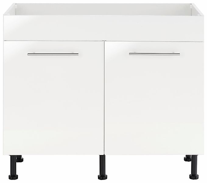 wiho Küchen Spülenschrank "Ela" Breite 100 cm, höhenverstellbare Füße günstig online kaufen