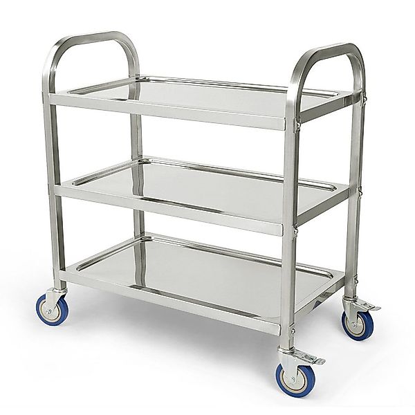 JEOBEST Küchenwagen Catering Servierwagen 3 Böden günstig online kaufen