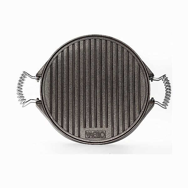 Grillplatte Vaello Grau Gusseisen (ø 32 Cm) günstig online kaufen