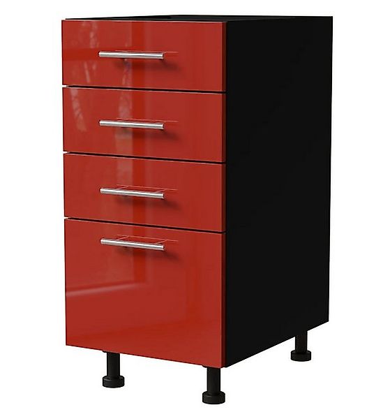 Feldmann-Wohnen Unterschrank Brerra (D4/40, 4 Schubladen - REJS Comfort Box günstig online kaufen