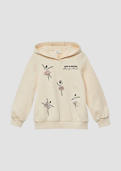 s.Oliver Sweatshirt Sweatshirt Kuscheliger Hoodie mit Artwork günstig online kaufen