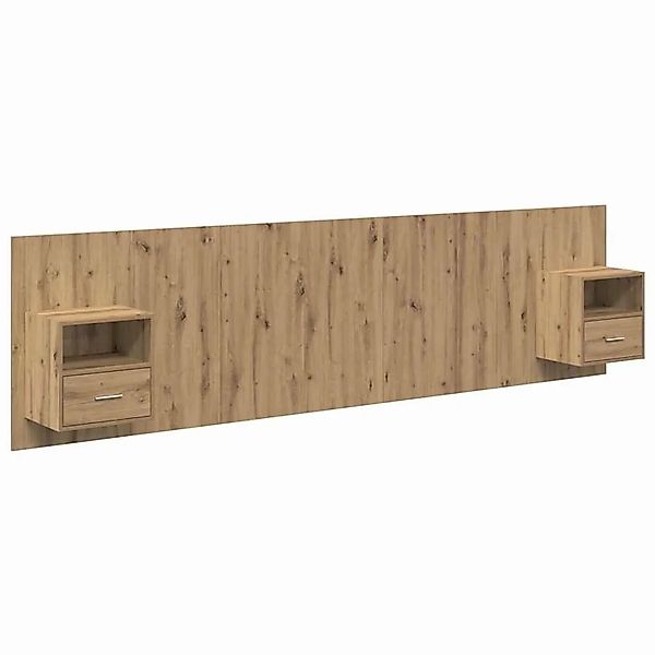 vidaXL Kopfteil mit Schrank 3 Stk Artisan-Eiche Holzwerkstoff 3415841 günstig online kaufen