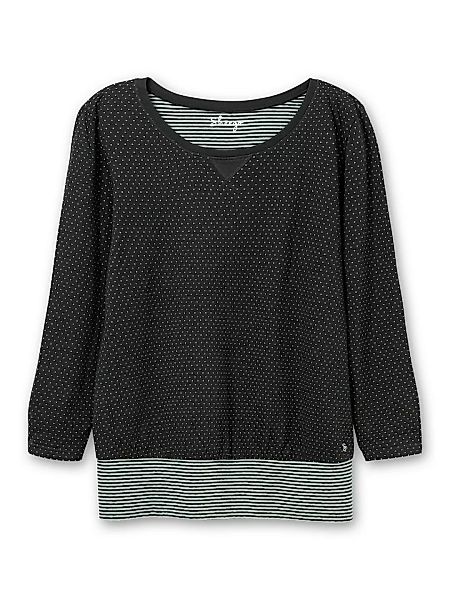 Sheego Sweatshirt "Große Größen", in Longform mit breitem Saum günstig online kaufen