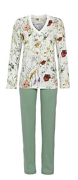 Ringella Pyjama - Schlafanzug mit Blumendessin und V-Ausschnitt günstig online kaufen