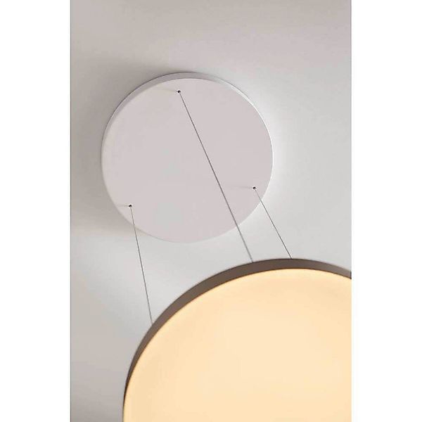 LOOM DESIGN LED-Pendelleuchte Avela, grau, Alu, Ø 36cm günstig online kaufen
