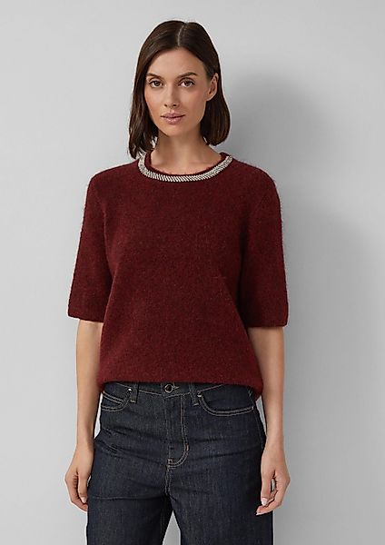 s.Oliver Kurzarmpullover Strickpullover Softer Kurzarm-Pullover aus günstig online kaufen