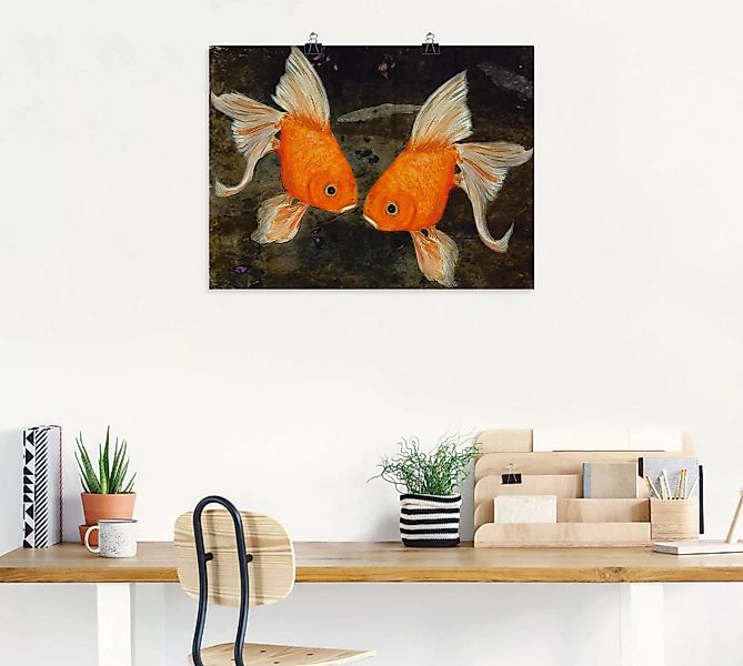 Artland Wandbild "Turtelfische", Wassertiere, (1 St.) günstig online kaufen