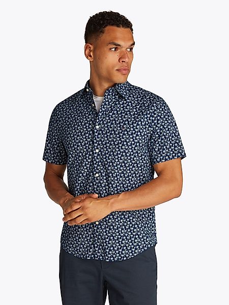 Tommy Hilfiger Kurzarmhemd FLEX POPLIN PALM günstig online kaufen