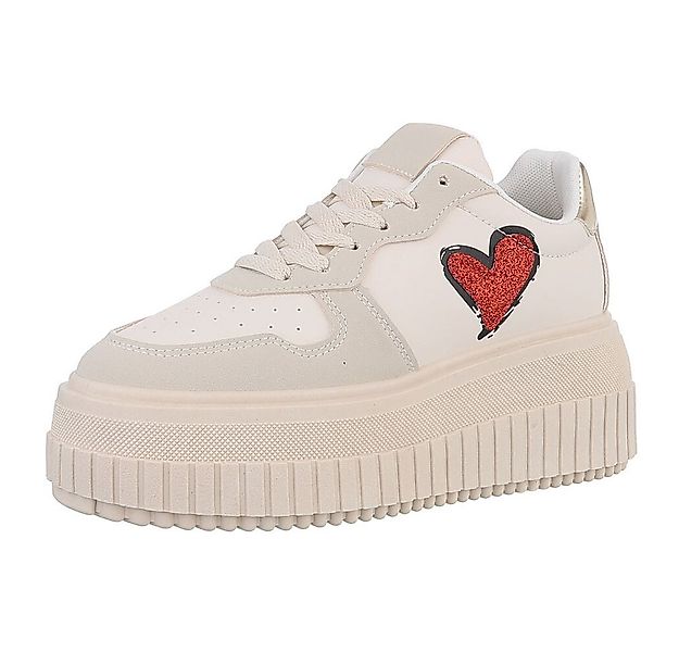 Ital-Design Damen Low-Top Freizeit Sneaker (88577342) Keilabsatz/Wedge Snea günstig online kaufen